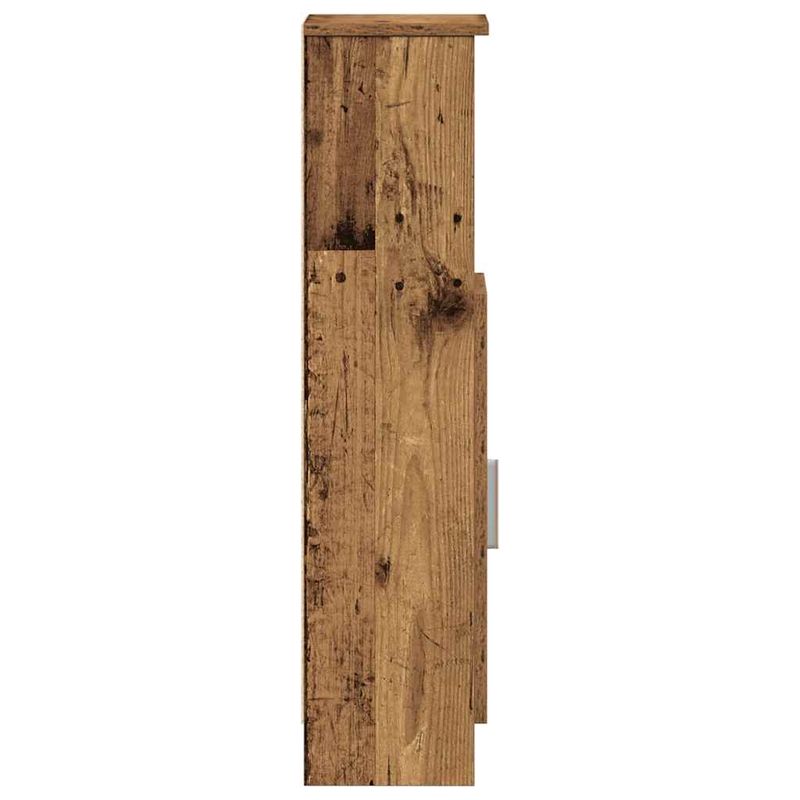 Casa si Gradina - Mobilier - Mobilier baie - Comode baie - Dulap de baie cu suport role, lemn vechi, 20,5x22x90 cm - Infinity.ro