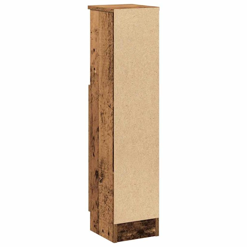Casa si Gradina - Mobilier - Mobilier baie - Comode baie - Dulap de baie cu suport role, lemn vechi, 20,5x22x90 cm - Infinity.ro