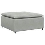 Casa si Gradina - Mobilier - Canapele si coltare - Canapele - Canapea modulara cu taburet si perne, catifea, gri deschis - Infinity.ro