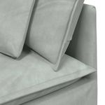 Casa si Gradina - Mobilier - Canapele si coltare - Canapele - Canapea modulara cu perne, gri deschis, catifea - Infinity.ro