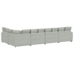Casa si Gradina - Mobilier - Canapele si coltare - Canapele - Canapea modulara cu perne, gri deschis, catifea - Infinity.ro
