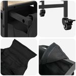 Market - Spalare si intretinere rufe - Uscatoare de rufe si accesorii - Cos de rufe 3 compartimente cu roti stejar sonoma - Infinity.ro