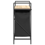 Market - Spalare si intretinere rufe - Uscatoare de rufe si accesorii - Cos de rufe 2 compartimente cu raft stejar sonoma - Infinity.ro