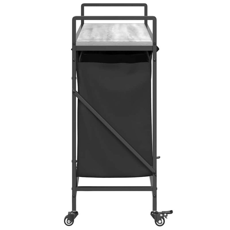 Market - Spalare si intretinere rufe - Uscatoare de rufe si accesorii - Cos de rufe 3 compartimente cu roti sonoma gri - Infinity.ro