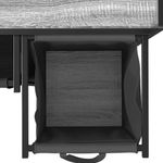 Market - Spalare si intretinere rufe - Uscatoare de rufe si accesorii - Cos de rufe 3 compartimente cu roti sonoma gri - Infinity.ro