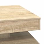 Casa si Gradina - Mobilier - Mese si birouri - Masute de cafea - Masuta cafea rotativa 360 grade, stejar sonoma 70x70x34,5 cm - Infinity.ro