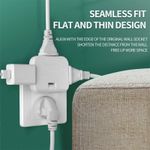 Casa si Gradina - Electrice - Accesorii electrice - Accesorii prize si intrerupatoare - Adaptor Triplu Stecher pentru Priza Techstar® TS-A3 cu Rotire 180°, 250V, 10A, Compatibil EU/US, Alb - Infinity.ro