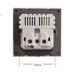 Casa si Gradina - Electrice - Prize - Priza Techstar® PCU1, Simpla, 2 x USB, 2.1 A, Culoare Negru, Policarbonat, 16A - Infinity.ro