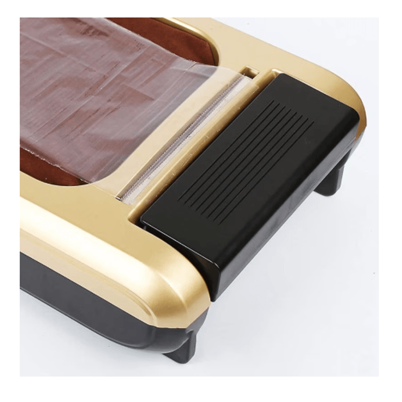 Auto si Moto - Electronice auto - Statii radio si detectoare radar - Dispenser profesional ABY PRODUCTS cu folie PVC pentru acoperirea incaltamintei, contine o rola de folie, Culoare Auriu - Infinity.ro