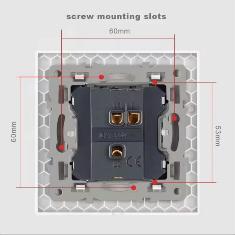 Casa si Gradina - Electrice - Distributie electrica si comanda - Intrerupatoare - Intrerupator Cap Scara Cu Panou Din Sticla Securizata Techstar® TGS 01, 220V, 16A, 86 X 86 Mm, Gri, cu 1 Modul - Infinity.ro