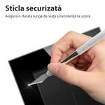 Casa si Gradina - Electrice - Distributie electrica si comanda - Intrerupatoare - Intrerupator Triplu Cap Scara Cu Panou Din Sticla Securizata Techstar® TGS 01, 220V, 16A, 86 X 86 Mm, Gri, cu 3 Faze - Infinity.ro