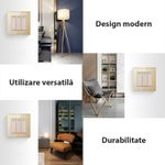 Casa si Gradina - Electrice - Distributie electrica si comanda - Intrerupatoare - Intrerupator Triplu Cap Scara Cu Panou Din Sticla Securizata Techstar® TGS 01, 220V, 16A, 86 X 86 Mm, Gri, cu 3 Faze - Infinity.ro