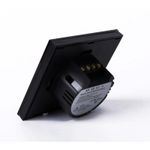 Casa si Gradina - Electrice - Distributie electrica si comanda - Intrerupatoare - Intrerupator Touch Techstar® TG02, Sticla Securizata, Design Modern, Iluminare LED, 1 Faza, Negru - Infinity.ro