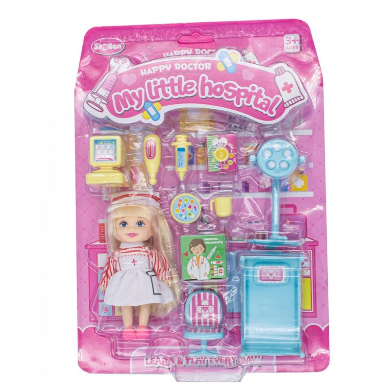 Jucarii, Copii si Bebe - Jucarii si jocuri - Jucarii & jocuri educative - Jucarii interactive - Set de joaca - Cabinet Medical cu accesorii, My Little Hospital - Infinity.ro