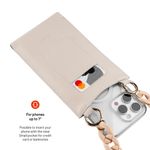 Laptop, Telefoane si Tablete - Telefoane mobile si accesorii - Accesorii Telefoane - Huse telefoane - Husa pentru telefon 7" - Fixed Universal Shoulder Bag Venezia Leather (FIXVEN-CR) - Cream - Infinity.ro