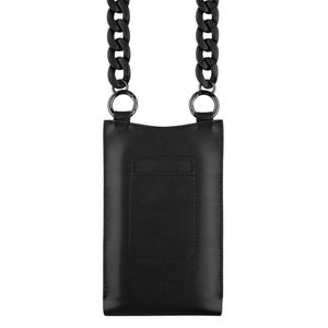 Husa pentru telefon 7" - Fixed Universal Shoulder Bag Venezia Leather (FIXVEN-BK) - Negru