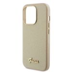 Laptop, Telefoane si Tablete - Telefoane mobile si accesorii - Accesorii Telefoane - Huse telefoane - Husa pentru iPhone 15 Pro - Guess Glitter Glossy Script (GUHCP15LPGMCSD) - Sparkle Bej - Infinity.ro