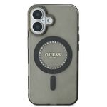 Laptop, Telefoane si Tablete - Telefoane mobile si accesorii - Accesorii Telefoane - Huse telefoane - Husa pentru iPhone 16 - Guess IML Rhinestones MagSafe (GUHMP16SPFTDTEK) - Negru - Infinity.ro