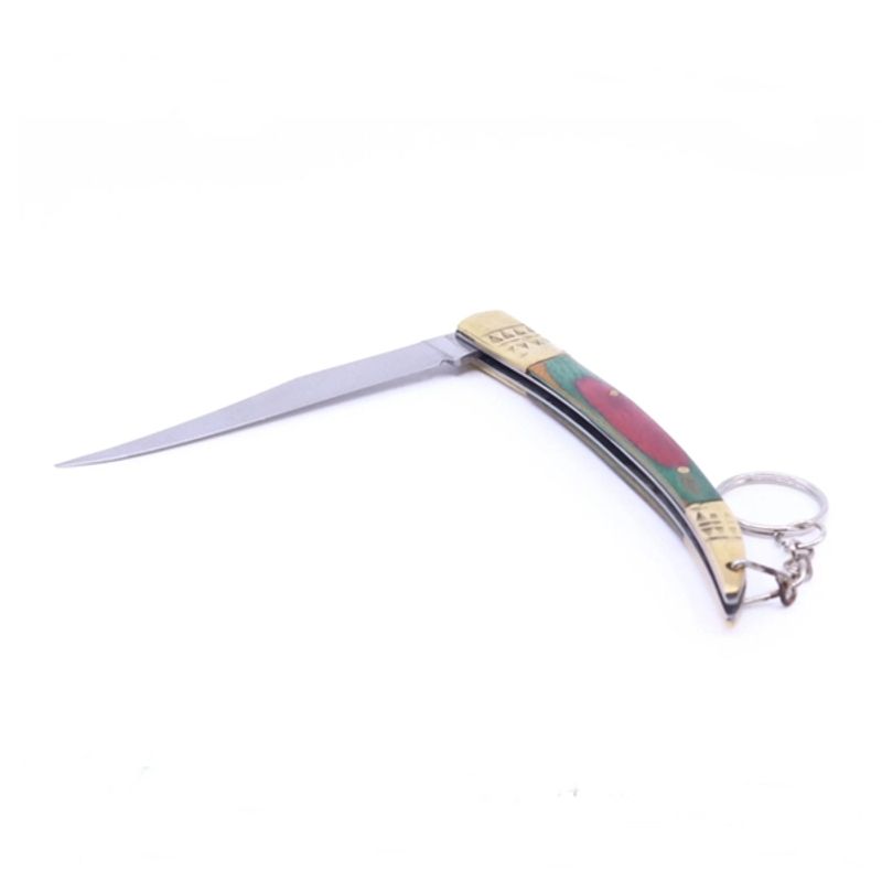 Sport si Outdoor - Camping - Accesorii camping si drumetii - Set spray cu piper si cutit model spaniol 20.5 cm, auto-aparare, 110 ml, verde - Infinity.ro