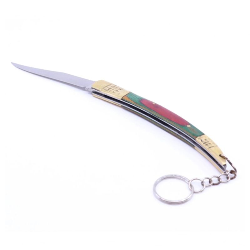 Sport si Outdoor - Camping - Accesorii camping si drumetii - Set spray cu piper si cutit model spaniol 20.5 cm, auto-aparare, 110 ml, verde - Infinity.ro