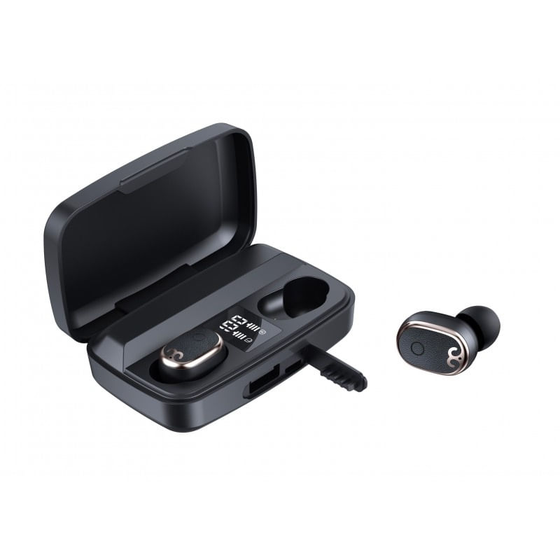 TV, Audio-Video si Foto - Portabile audio - Casti audio - Casti Smart Techstar® TWS S17S , Wireless, Bluetooth V5.0, HD Audio, Touch, IPX4, iOS, Android, 1500mAh, Type-C, Negru - Infinity.ro