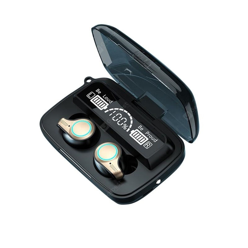 TV, Audio-Video si Foto - Portabile audio - Casti audio - Casti Smart Techstar® M18, Wireless, Bluetooth V5.1, Touch, Display Digital, 2000mAh, pentru iPhone Xiaomi Huawei - Infinity.ro