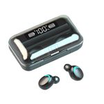 TV, Audio-Video si Foto - Portabile audio - Casti audio - Casti F9 Smart Techstar®, Wireless, Bluetooth V5.0, SplashResistent, Touch, iOS, 1200mAh, Android, Negru - Infinity.ro