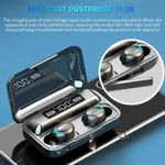 TV, Audio-Video si Foto - Portabile audio - Casti audio - Casti F9 Smart Techstar®, Wireless, Bluetooth V5.0, SplashResistent, Touch, iOS, 1200mAh, Android, Negru - Infinity.ro