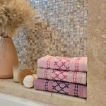 Casa si Gradina - Textile si covoare - Textile baie - Prosoape - Set 3 prosoape Kotonia Home - Family Carry, 100% Bumbac, dimensiune 50x90 cm, Rose - Infinity.ro