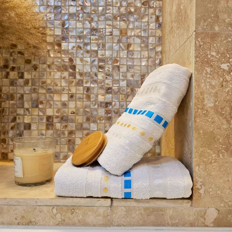 Casa si Gradina - Textile si covoare - Textile baie - Prosoape - Set 2 prosoape Kotonia Home - Family Lines, 100% Bumbac, dimensiune 50x90 cm, alb - Infinity.ro