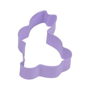 Set 4 forme, din metal, pentru prajituri, model iepuras, Alpina