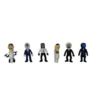 Set 6 Figurine Skibidi WC, 6-8 cm, Multicolor, 5 ani+