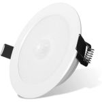 Casa si Gradina - Corpuri si surse de iluminat - Plafoniere, aplice si spoturi - Spot LED Techstar® Ultra Slim, Senzor Miscare, Alb, Putere 12W, Culoare Lumina 6500K, CRI 80+, 17cm - Infinity.ro