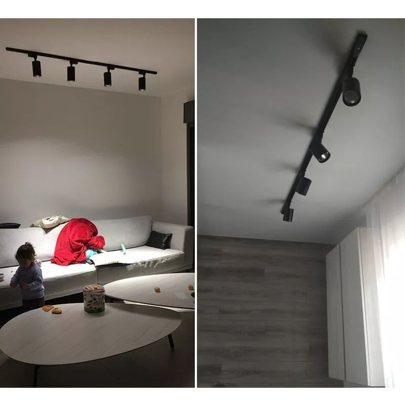 Casa si Gradina - Corpuri si surse de iluminat - Plafoniere, aplice si spoturi - Sina pentru Spoturi Techstar® RailRacks Box, Monofazata Tip L, Corp Policarbonat, 20cm, Alb - Infinity.ro