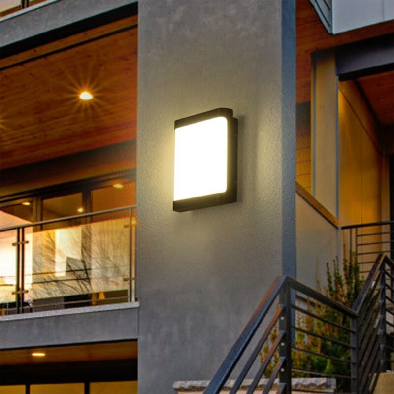 Casa si Gradina - Corpuri si surse de iluminat - Plafoniere, aplice si spoturi - Aplica Exterior Techstar® LED Light EX10 , Putere 20W, A++, Rezistenta la Apa si Praf, Alb Rece, 6500K, Plastic ABS - Infinity.ro