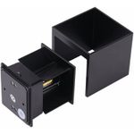 Casa si Gradina - Corpuri si surse de iluminat - Plafoniere, aplice si spoturi - Aplica Exterior Techstar® LED Light CUBE , Putere 6W, A+, Rezistenta la Apa si Praf, Alb Cald, 3000K, Aluminiu, Negru - Infinity.ro