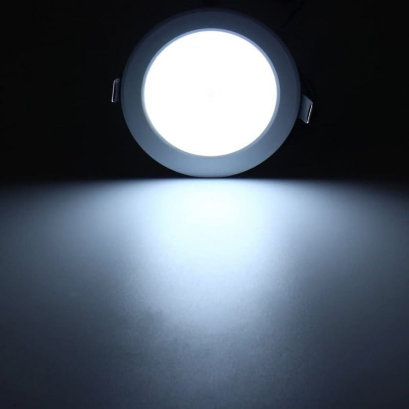 Casa si Gradina - Corpuri si surse de iluminat - Plafoniere, aplice si spoturi - Spot LED Techstar® Ultra Slim, Senzor Miscare, Alb, Putere 6W, Culoare Lumina 6500K, CRI 80+, 12cm - Infinity.ro