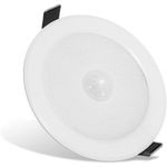 Casa si Gradina - Corpuri si surse de iluminat - Plafoniere, aplice si spoturi - Spot LED Techstar® Ultra Slim, Senzor Miscare, Alb, Putere 6W, Culoare Lumina 6500K, CRI 80+, 12cm - Infinity.ro