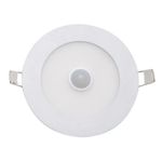 Casa si Gradina - Corpuri si surse de iluminat - Plafoniere, aplice si spoturi - Spot LED Techstar® Ultra Slim, Senzor Miscare, Alb, Putere 6W, Culoare Lumina 6500K, CRI 80+, 12cm - Infinity.ro