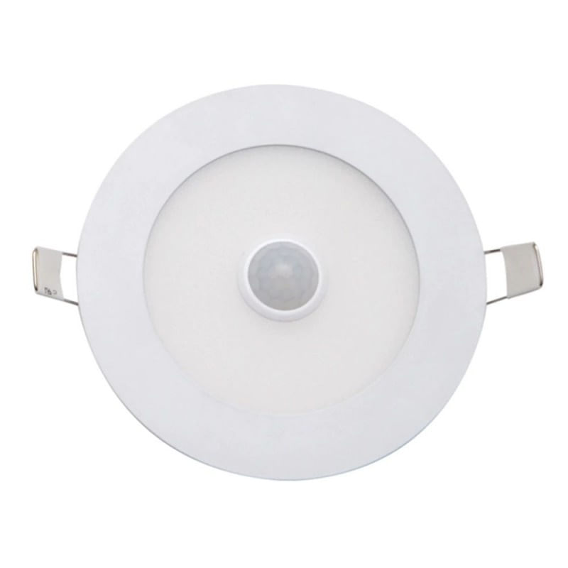 Casa si Gradina - Corpuri si surse de iluminat - Plafoniere, aplice si spoturi - Spot LED Techstar® Ultra Slim, Senzor Miscare, Alb, Putere 6W, Culoare Lumina 6500K, CRI 80+, 12cm - Infinity.ro