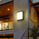 Casa si Gradina - Corpuri si surse de iluminat - Plafoniere, aplice si spoturi - Aplica Exterior Techstar® LED Light EX10 , Putere 20W, A++, Rezistenta la Apa si Praf, Alb Cald, 3000K, Plastic ABS - Infinity.ro