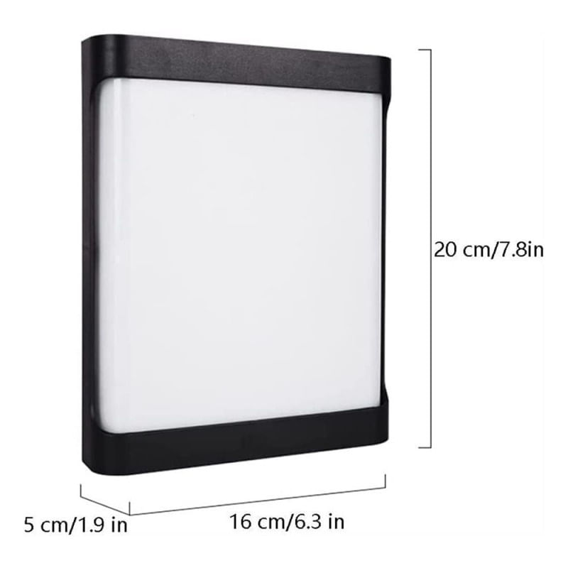 Casa si Gradina - Corpuri si surse de iluminat - Plafoniere, aplice si spoturi - Aplica Exterior Techstar® LED Light EX10 , Putere 20W, A++, Rezistenta la Apa si Praf, Alb Cald, 3000K, Plastic ABS - Infinity.ro