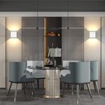 Casa si Gradina - Corpuri si surse de iluminat - Plafoniere, aplice si spoturi - Aplica LED De Perete Interior/Exterior Techstar® tip Cub, Putere 6W, Culoare Lumina 4000K, 1100 Lm, 10x10 Cm, IP 65, Alb - Infinity.ro