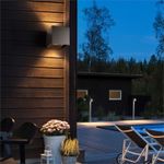Casa si Gradina - Corpuri si surse de iluminat - Plafoniere, aplice si spoturi - Aplica Exterior Techstar® LED Light CUBE , Putere 6W, A+, Rezistenta la Apa si Praf, Alb Rece, 6000K, Aluminiu, Negru - Infinity.ro