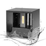 Casa si Gradina - Corpuri si surse de iluminat - Plafoniere, aplice si spoturi - Aplica Exterior Techstar® LED Light CUBE , Putere 6W, Rezistenta la Apa si Praf, Alb Natural, 4000K, Aluminiu, Negru - Infinity.ro