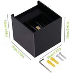 Casa si Gradina - Corpuri si surse de iluminat - Plafoniere, aplice si spoturi - Aplica Exterior Techstar® LED Light CUBE , Putere 6W, Rezistenta la Apa si Praf, Alb Natural, 4000K, Aluminiu, Negru - Infinity.ro