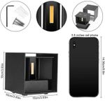 Casa si Gradina - Corpuri si surse de iluminat - Plafoniere, aplice si spoturi - Aplica Exterior Techstar® LED Light CUBE , Putere 6W, Rezistenta la Apa si Praf, Alb Natural, 4000K, Aluminiu, Negru - Infinity.ro