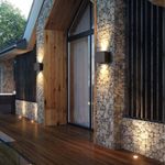 Casa si Gradina - Corpuri si surse de iluminat - Plafoniere, aplice si spoturi - Aplica Exterior Techstar® LED Light CUBE , Putere 6W, Rezistenta la Apa si Praf, Alb Natural, 4000K, Aluminiu, Negru - Infinity.ro