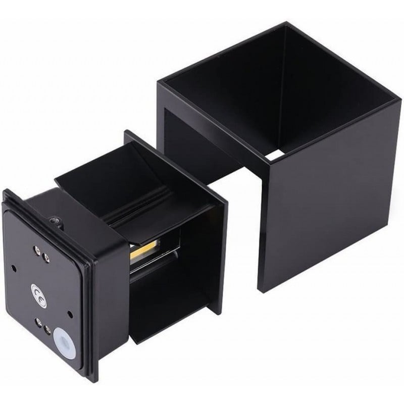 Casa si Gradina - Corpuri si surse de iluminat - Plafoniere, aplice si spoturi - Aplica Exterior Techstar® LED Light CUBE , Putere 6W, Rezistenta la Apa si Praf, Alb Natural, 4000K, Aluminiu, Negru - Infinity.ro