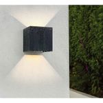 Casa si Gradina - Corpuri si surse de iluminat - Plafoniere, aplice si spoturi - Aplica Exterior Techstar® LED Light CUBE , Putere 6W, Rezistenta la Apa si Praf, Alb Natural, 4000K, Aluminiu, Negru - Infinity.ro